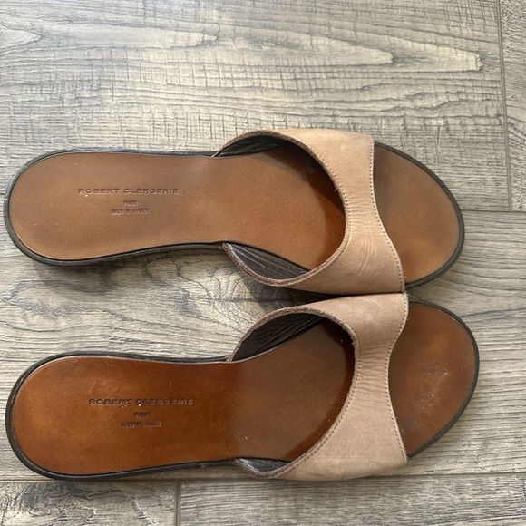 Robert Clergerie Women’s Summer Slip On  Suede Flat Sandals Size 8 - Picture 1 of 7